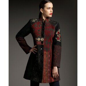 Neiman Marcus Indikka Patchwork Brocade Jacket, LARGE/12-14